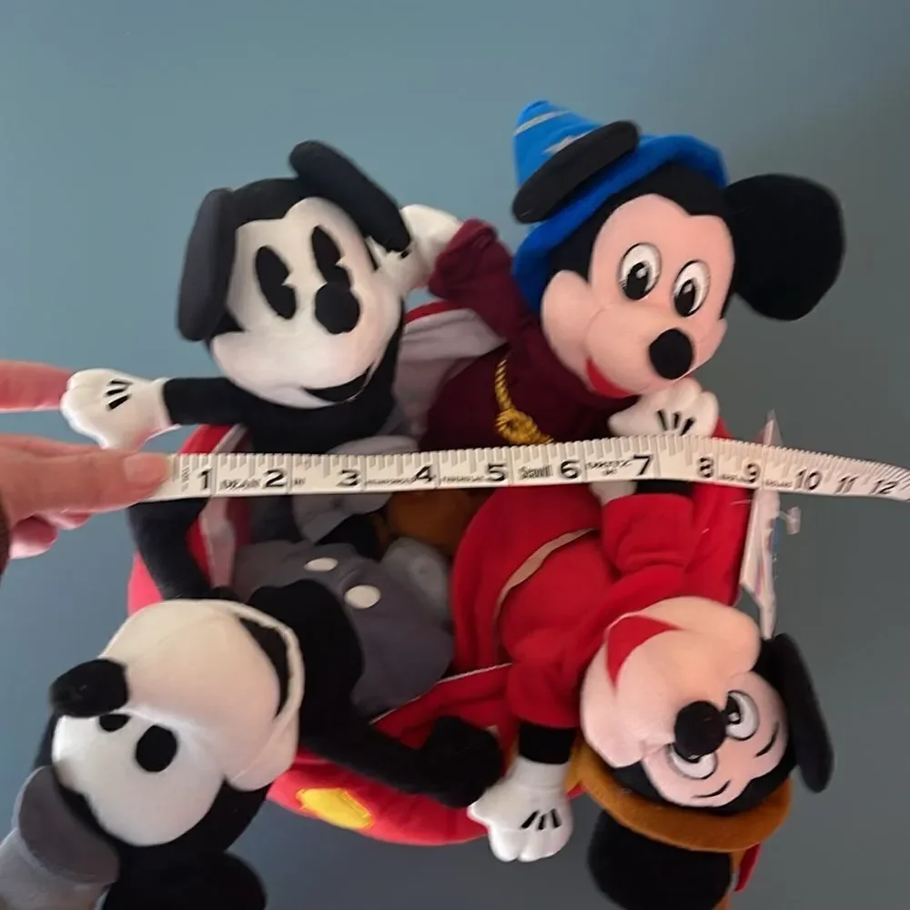 DISNEY Mickey Mouse 70 Happy Years Bean Bag Plush *NEW*